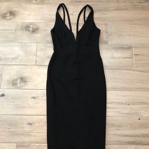 Black right cocktail dress